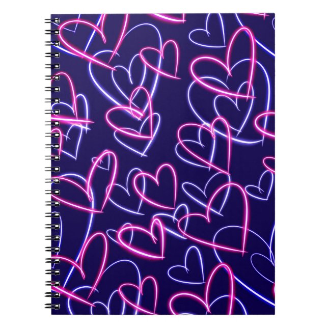 Electric Hearts Glow  Anteckningsbok (Framsidan)