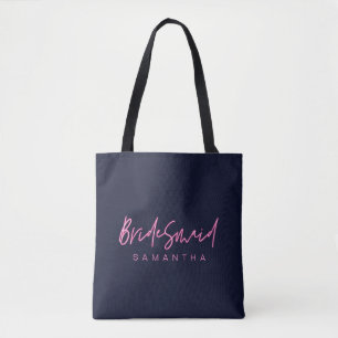 Electric Kärlek Neon Rosa Heart Bridesmaid Tygkasse