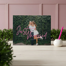 Electric Kärlek Neon Rosa Ny gifta Photo Gästböcker