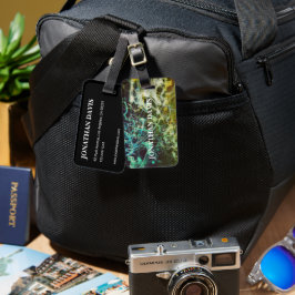 Electric Light Lines Gradient Abstract. Bagagebricka