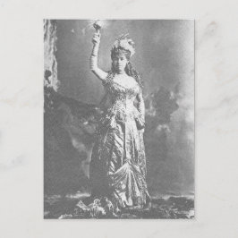 Electric Light Mrs W. K. Vanderbilt in costume Vykort