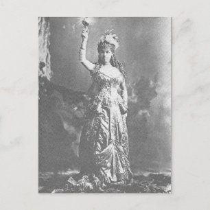 Electric Light Mrs W. K. Vanderbilt in costume Vykort