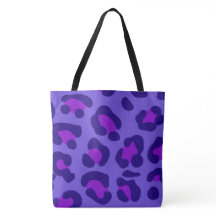"Electric Lila Leopard"Tote