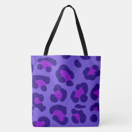"Electric Lila Leopard"Tote Tygkasse