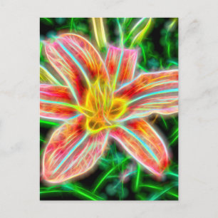 Electric Lily Flat vycard Vykort