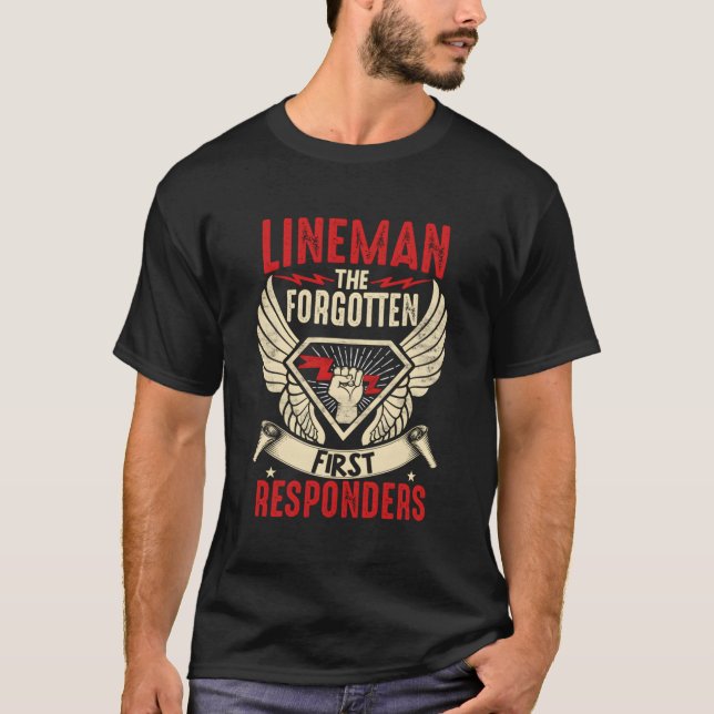 Electric Lineman, de glömda första svararna T Shirt (Framsida)