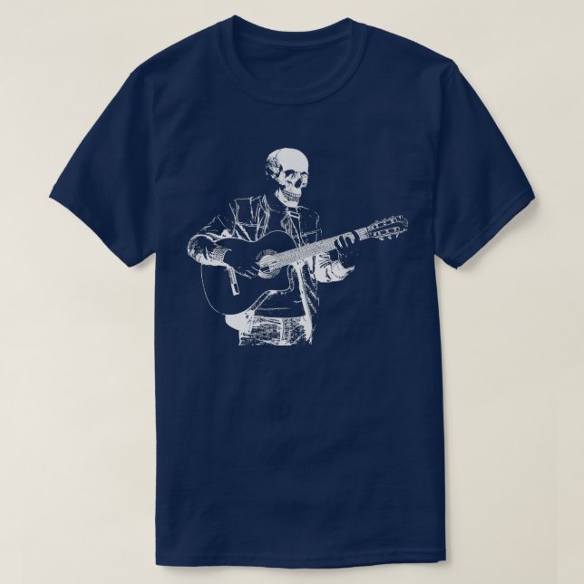 Electric Musician EGuitar Rock GuitaristGuitar Ske T Shirt (Design framsida)
