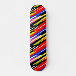 Electric Neon Stripe Riot Mini Skateboard Bräda 18,5 Cm