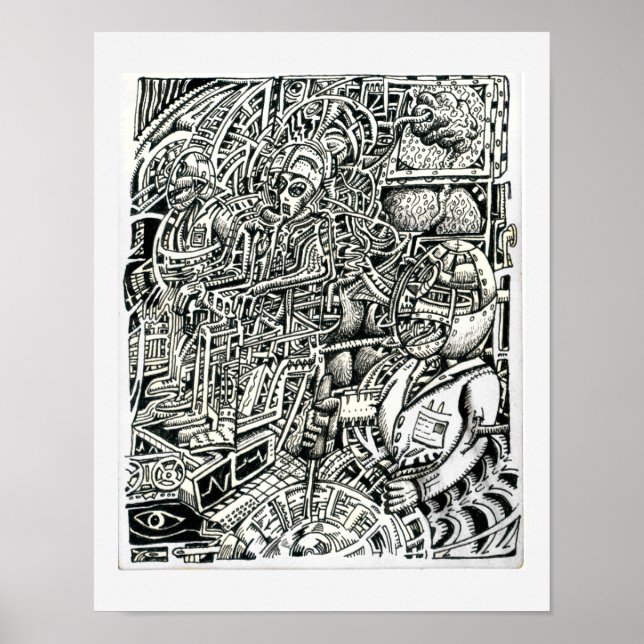 Electric Ordförande, av Brian Benson Poster (Framsidan)