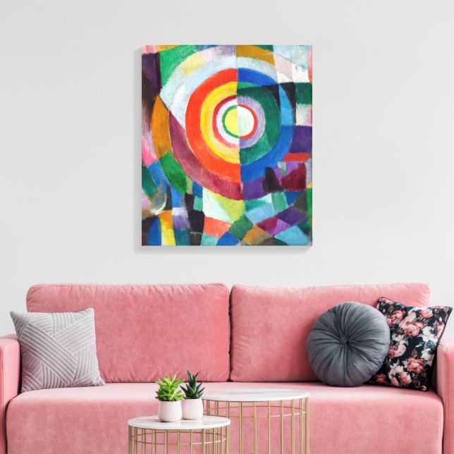 Electric Prisms nr 41 | Sonia Delaunay | Canvastryck (Insitu (Vardagsrum))
