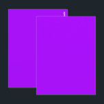 Electric Psychedelic Lila Solid Färg Vykort<br><div class="desc">Postcard Postal Hälsning Note Post Card med Electric Psychedelic Lila Solid Färg teckningsdesign illustrerad av TheFabricSeal på Zazzle.com #Zazzle Made https://www.zazzle.com/store/thefabricseal. Psykedelisk Lila är ett djärvt och dynamiskt färg som avslöjar en känsla av mysterium, kreativitet och individualitet. Som ett färg som förknippas med okonventionellt tänkande och konstnärligt uttryck symboliserar det...</div>