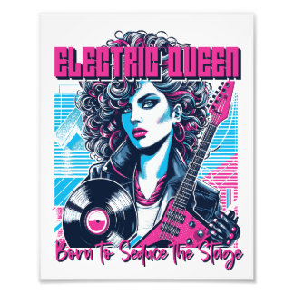 Electric Queen - Född att förföra scenen Fototryck