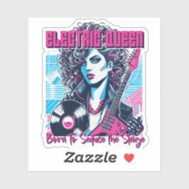 Electric Queen - Född att förföra scenen Klistermärken