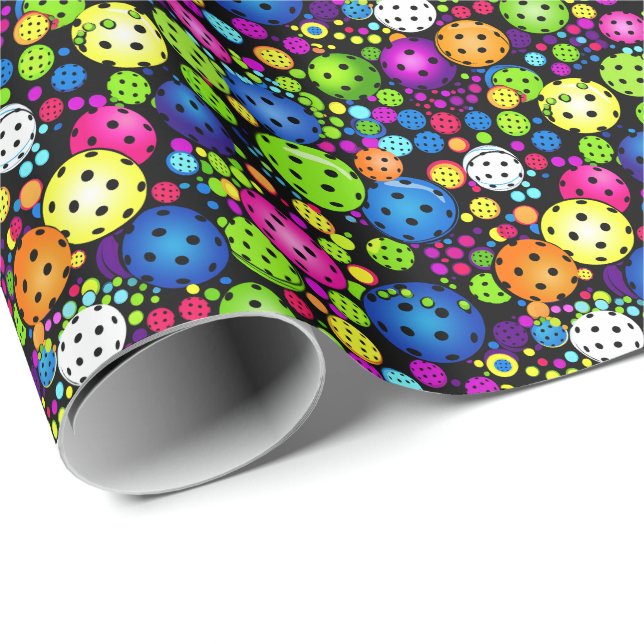 Electric Rally Pickleball Presentpapper (Rullad Hörn)