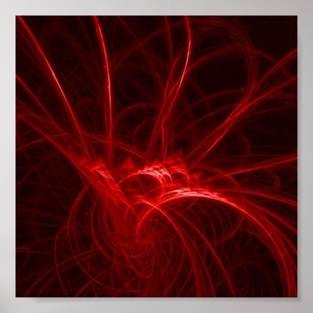 Electric Red Bild Poster (Framsidan)