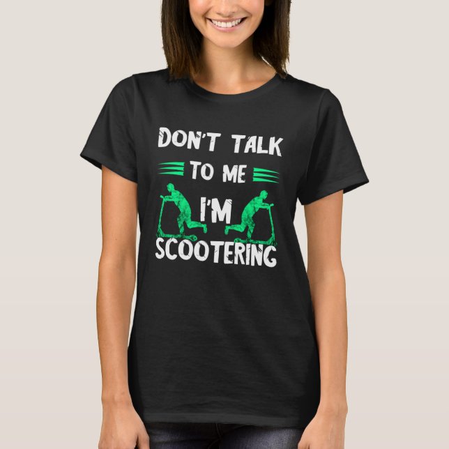 Electric Scooter Driving E Scooter T Shirt (Framsida)