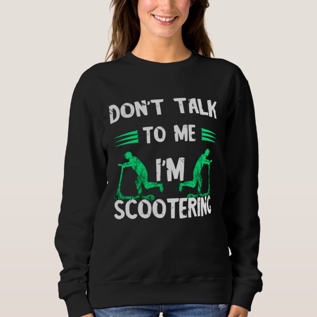 Electric Scooter Driving E Scooter T Shirt (Framsida)