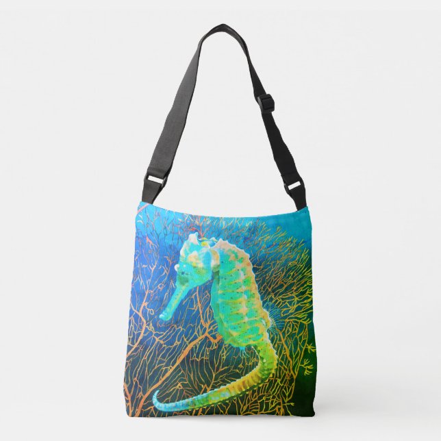 Electric Seahorse Crossbody Bag Axelväska (Framsida)