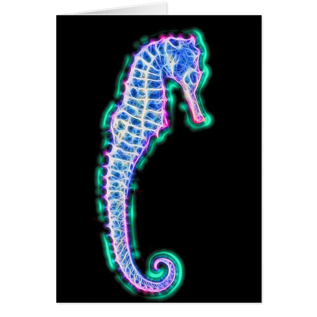 Electric Seahorse Hälsningskort (Framsidan)
