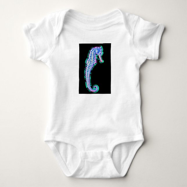 Electric Seahorse Tee Shirt (Framsida)