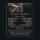 Electric Shave, Manar Barbres Advertising Flygblad<br><div class="desc">Elektriskt skugga,  Manar Barbers som annonserar flygblad i Affärskortet.</div>