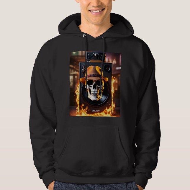 Electric Skull Hoodie (Framsida)