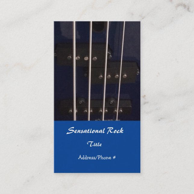 Electric Sten Guitar Visitkort (Framsida)