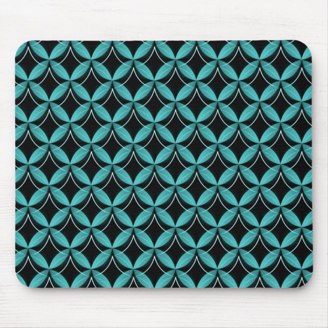 Electric Teal Uptown Glam Mousepad Musmatta (Framsidan)