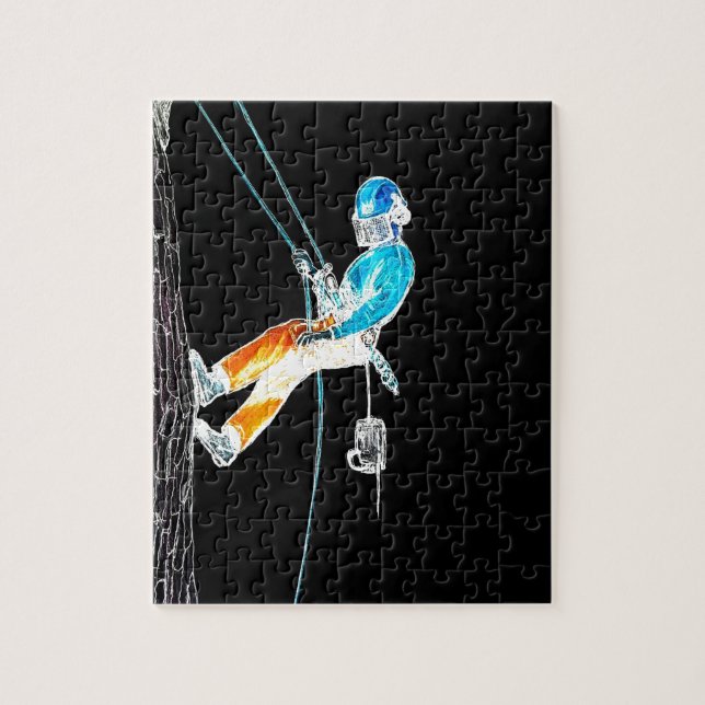 Electric Träd Surgeon Arborist chainsee Pussel (Vertikal)