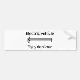 Electric Vehicle Bumper Sticker Bildekal