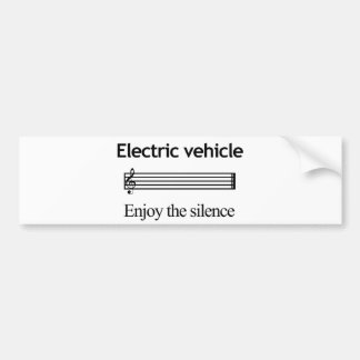 Electric Vehicle Bumper Sticker Bildekal