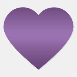 Electric Violet Heart Felt-julklämmare Hjärtformat Klistermärke