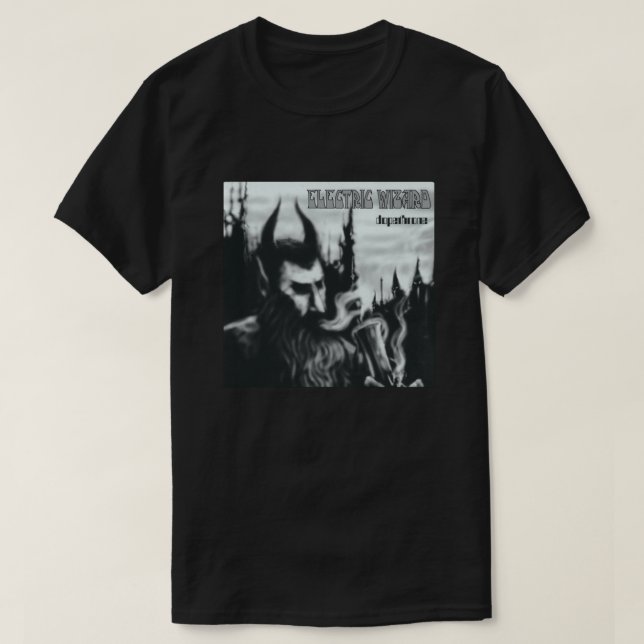 Electric Wizard Dopethrone Pullover Hoodie T Shirt (Design framsida)