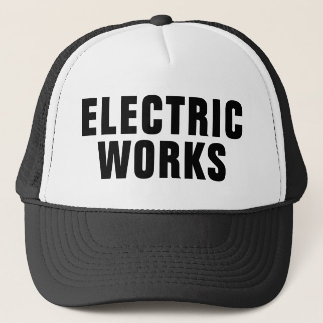 Electric Works™ Trucker Hat Keps (Framsida)