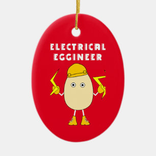 Electrical Eggineer Julgransprydnad Keramik