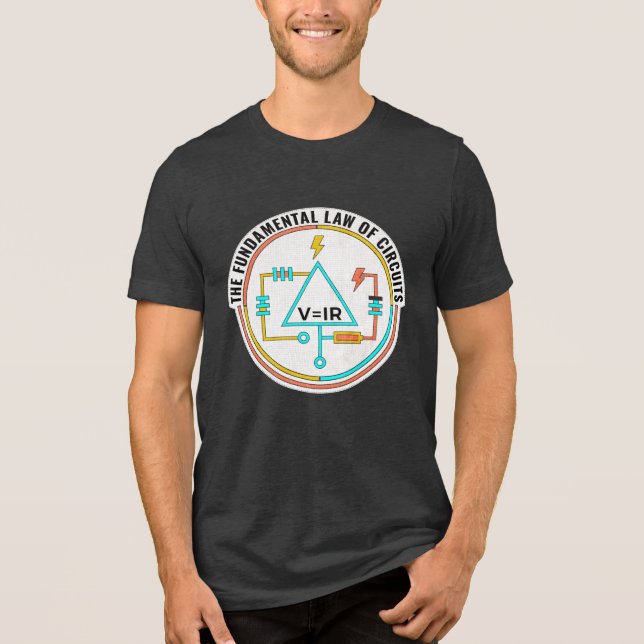 Electrical Engineer, Fundamental Law of Circuits T Shirt (Framsida)