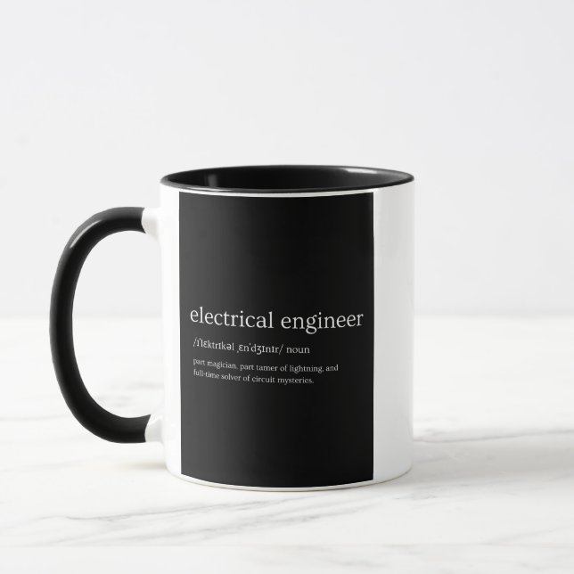 Electrical Engineer's Power Mug: Fueling Innovatio Mugg (Vänster)