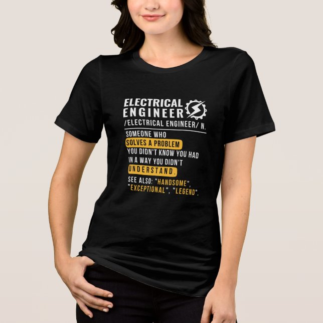 Electrical Ingenjör [noun] T-Shirt (Framsida)