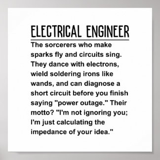 Electrical ingenjör poster