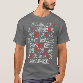 Electrical Ingenjör Studenten Wizard Retro Red EN T Shirt