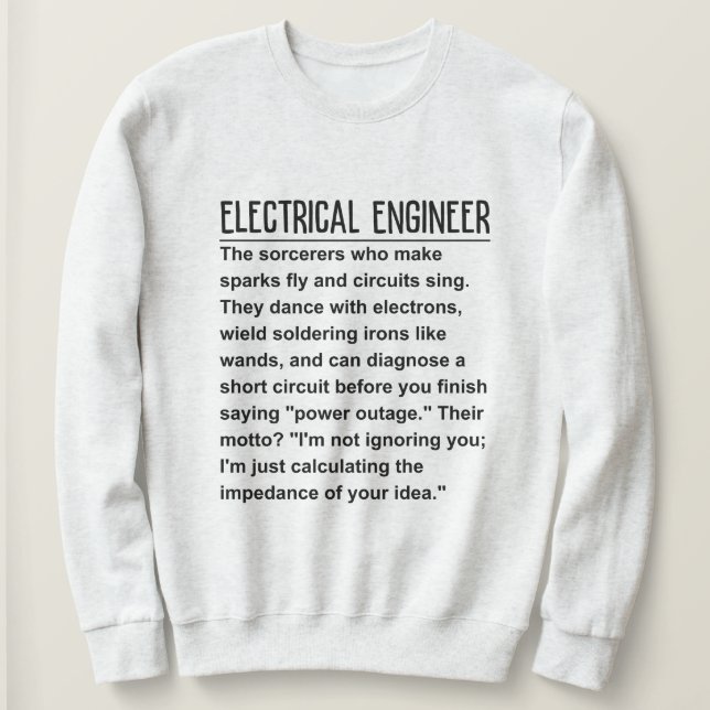 Electrical ingenjör t shirt (Design framsida)