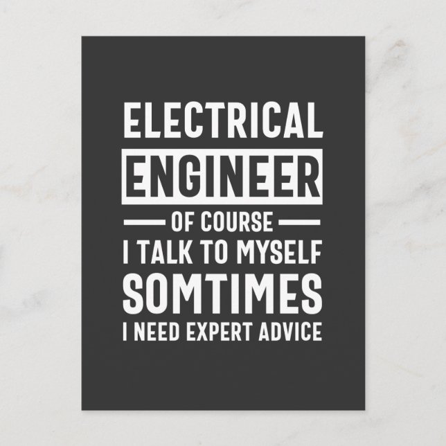 Electrical ingenjör vykort (Framsida)