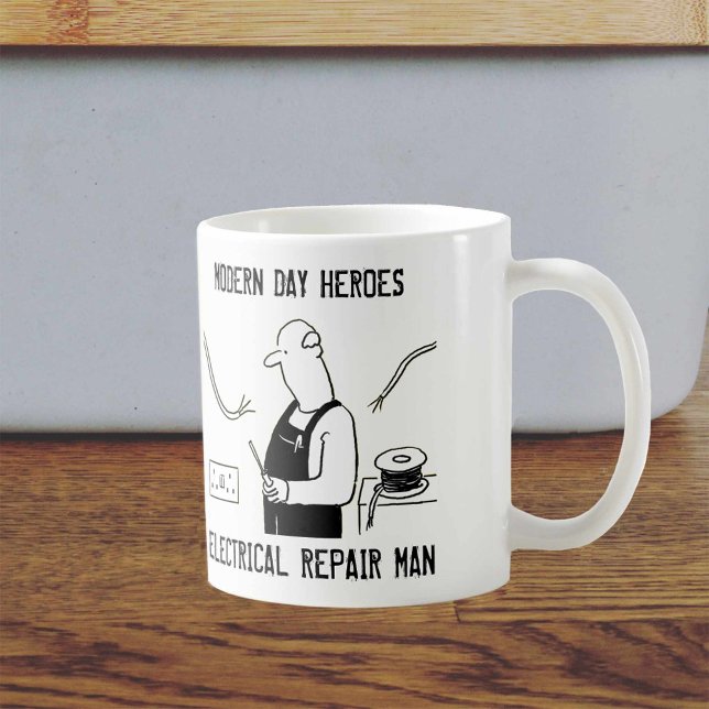 Electrical Repair Man. Electrician Gift Kaffemugg (Skapare uppladdad)