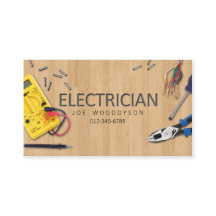 Electrician Affärskort Electrical Verktyg