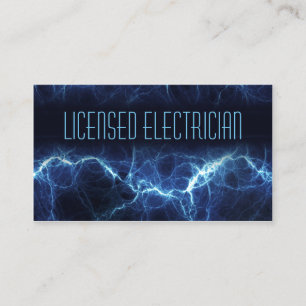 Electrician_Anpassningsbar, elektriskt blixt Visitkort