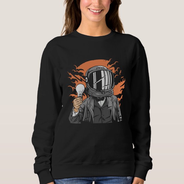 Electrician Astronaut, Spaceman Sun Reflection Ret T Shirt (Framsida)