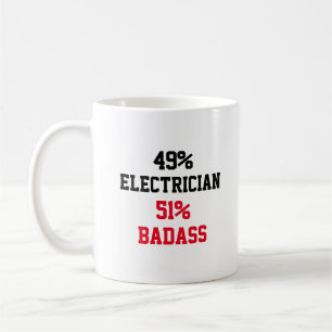 Electrician Badass Kaffemugg