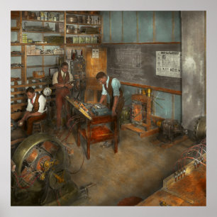 Electrician - Electrical Engineering kurs 1915 Poster