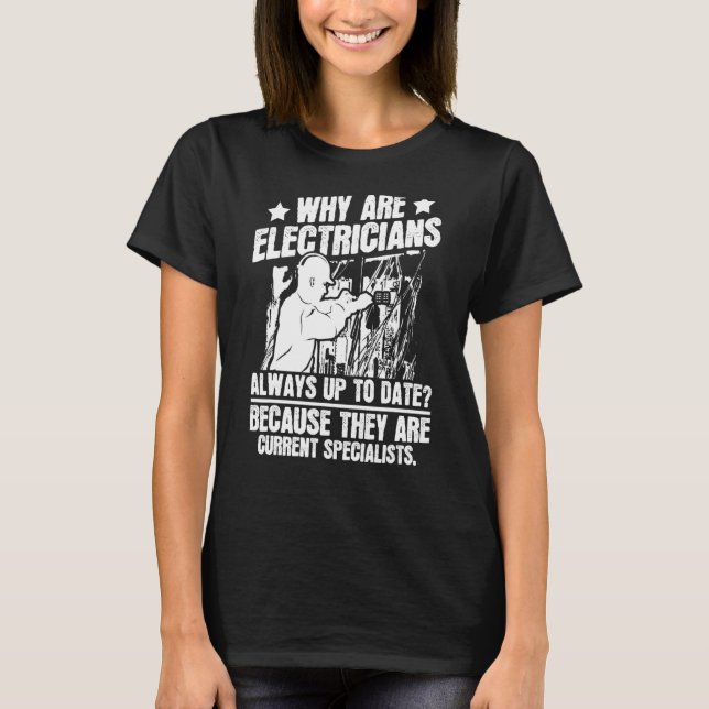 Electrician Electrical Ingenjör Construction Elec T Shirt (Framsida)