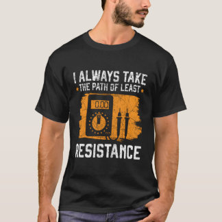 Electrician Electrical Ingenjör Job Line Electrici T Shirt